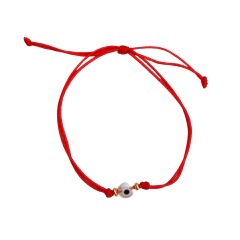 Pulsera roja ojito blanco - HP003