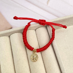 Pulsera para bebé tejida con medalla de San Benito dorada - HP048 en internet
