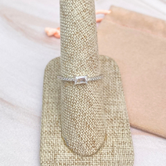 Anillo media churumbela zirconia cuadrada #6 - PL6018 - comprar en línea