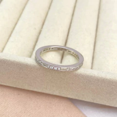 Anillo churumbela zirconias restangulares y circulares #8 - PL8031 - comprar en línea