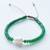 Pulseira de Jade com Pérola Cultivada