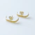 Brinco Ear Hook Círculos - SEMIJOIA