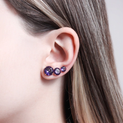 Brinco Trio Ponto de Luz - SEMIJOIA