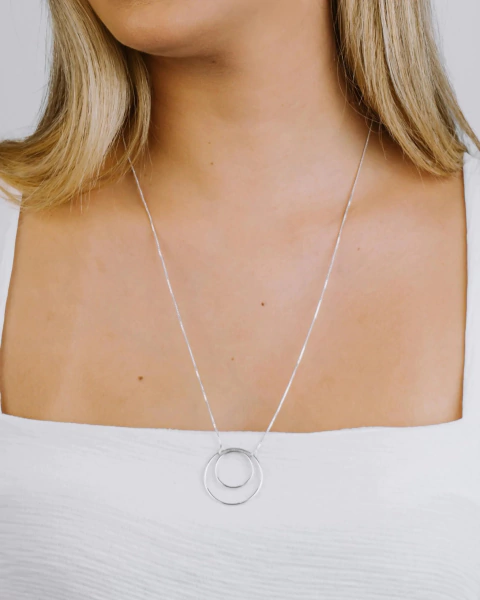 Colar Círculos - PRATA 925