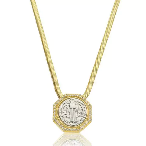 Colar Salamandra São Bento Duo - SEMIJOIA