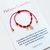 Pulseira Vermelha 7 Nós com Pingente Trevo + Coração - comprar online