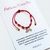 Pulseira Vermelha 7 Nós com Pingente Olho Grego + Hamsa - comprar online