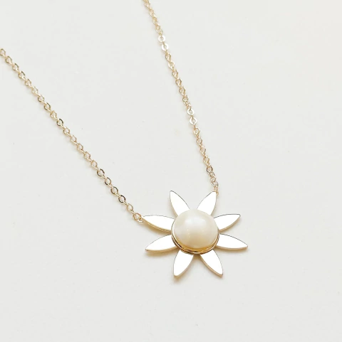 Colar Sol Perolado - comprar online