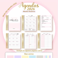 Agenda 2026 - Floral - Escolha sua capa - loja online