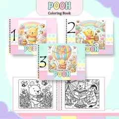 Livro para Colorir - Pooh na internet