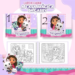 Livro para Colorir - A Casa Mágica da Gabby na internet