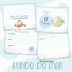 Álbum Mesversário - Fundo do Mar Menino - comprar online