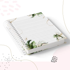 Caderno Monograma Floral - Kazarte