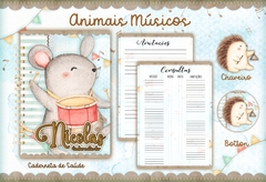 Caderneta de Vacinas - Animais Músicos na internet