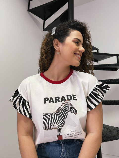 Cropped Babado Prade
