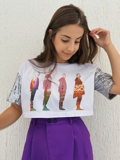 Cropped Paetê Álbuns na internet