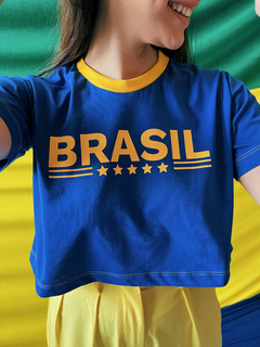 Cropped Azul Brasil