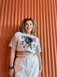 Cropped Paetê Shawn Mendes na internet