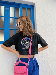Cropped Paetê Coldplay Humankind - comprar online