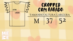 Cropped Babado Verde - comprar online