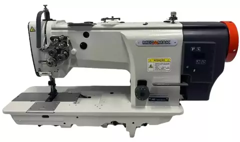 MÁQUINA DE COSTURA TRANSPORTE TRIPLO 2 AGULHAS MEGAMAK MK4420-DD-QX DIRECT DRIVE
