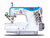 MÁQUINA DE COSTURA INDUSTRIAL GALONEIRA ELETRONICA JACK W4SUT01GBX364 220V