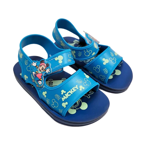 Sandália Infantil Mickey/Minnie com Velcro