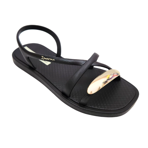 Sandália Feminina Ipanema Go Chic Detalhe Metalizado