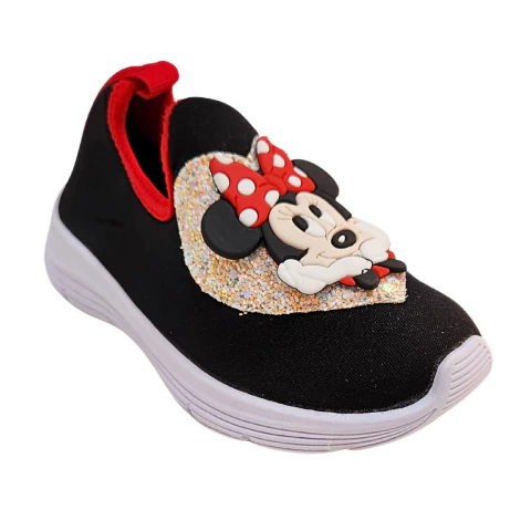 Tênis Infantil Calce Fácil Minnie com Glitter