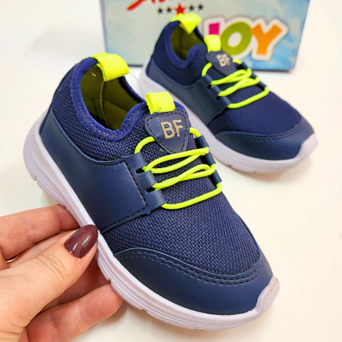 Tênis Infantil Masculino New Star’s Calce Fácil com Detalhe Neon