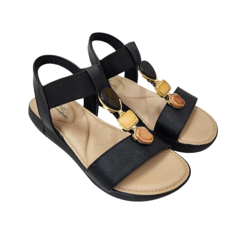 Sandália Tamanhos Especiais Modare Pedras Tira Elástico