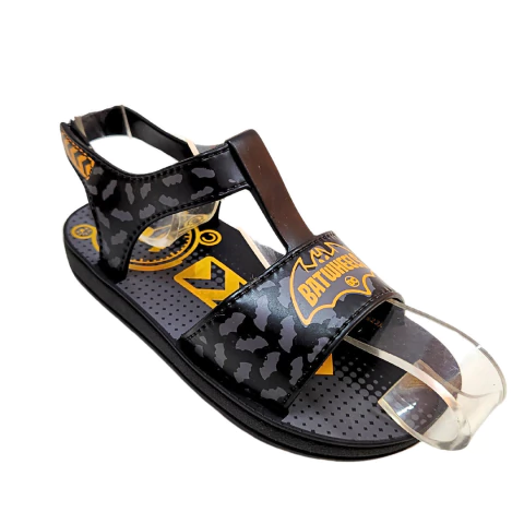 Sandália Infantil BatWheels Preto e Amarelo