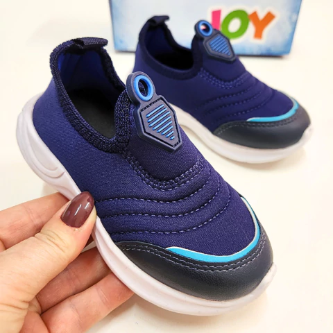 Tênis Infantil Masculino New Star’s Calce Fácil Azul Marinho