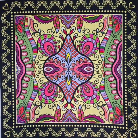Paño Mandala 1.40 x 1.40 Para Confección Diseño 44 - comprar online