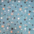 Cordura Estampada Diseño Estrellas Fondo Aguamarina en internet