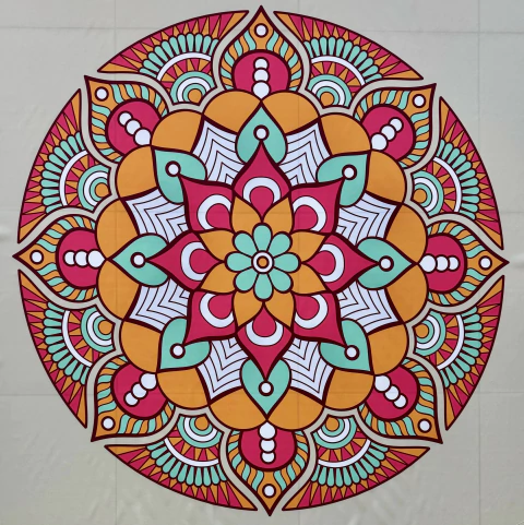 Paño Mandala 1.40 x 1.40 Para Confección Diseño 5 - comprar online