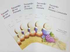 Diplomas de Comunión x 25 Uds