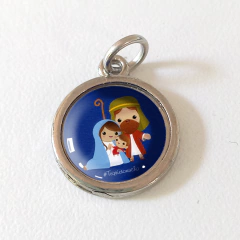 Medalla sagrada familia Navidad II