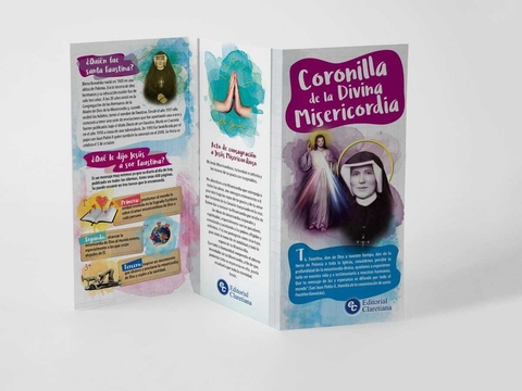 Coronilla Divina Misericordia - 20 uds - Tríptico
