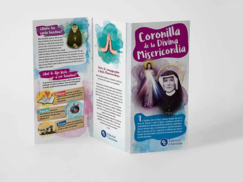 Coronilla Divina Misericordia - 20 uds - Tríptico