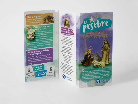 Tríptico El Pesebre x 20 Uds