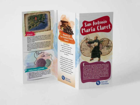 Tríptico San Antonio María Claret x 20 Uds