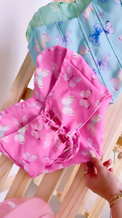 Cropped Corset de borboletas - comprar online