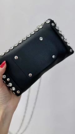 Bolsa Cravejada Preta (M)