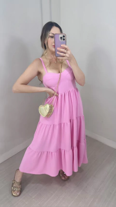 Vestido Mari - rosa na internet