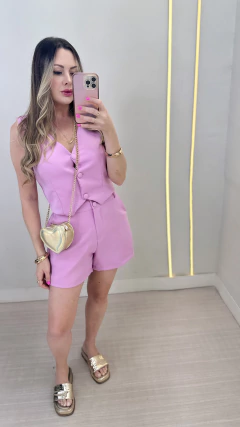 Conjunto alfaiataria lilás - comprar online