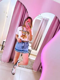 Saia Jeans Desfiada