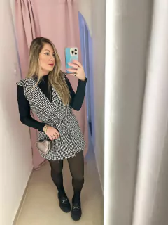 Macaquinho Mô Pied Poule - comprar online