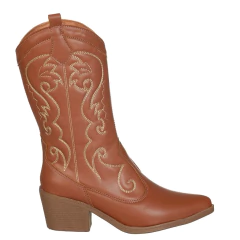 Bota western caramelo