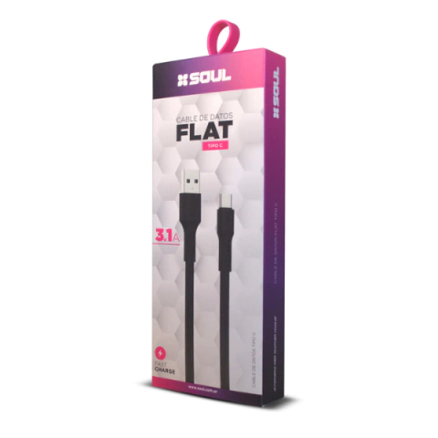 CABLE SOUL FLAT USB - TIPO C (2595)